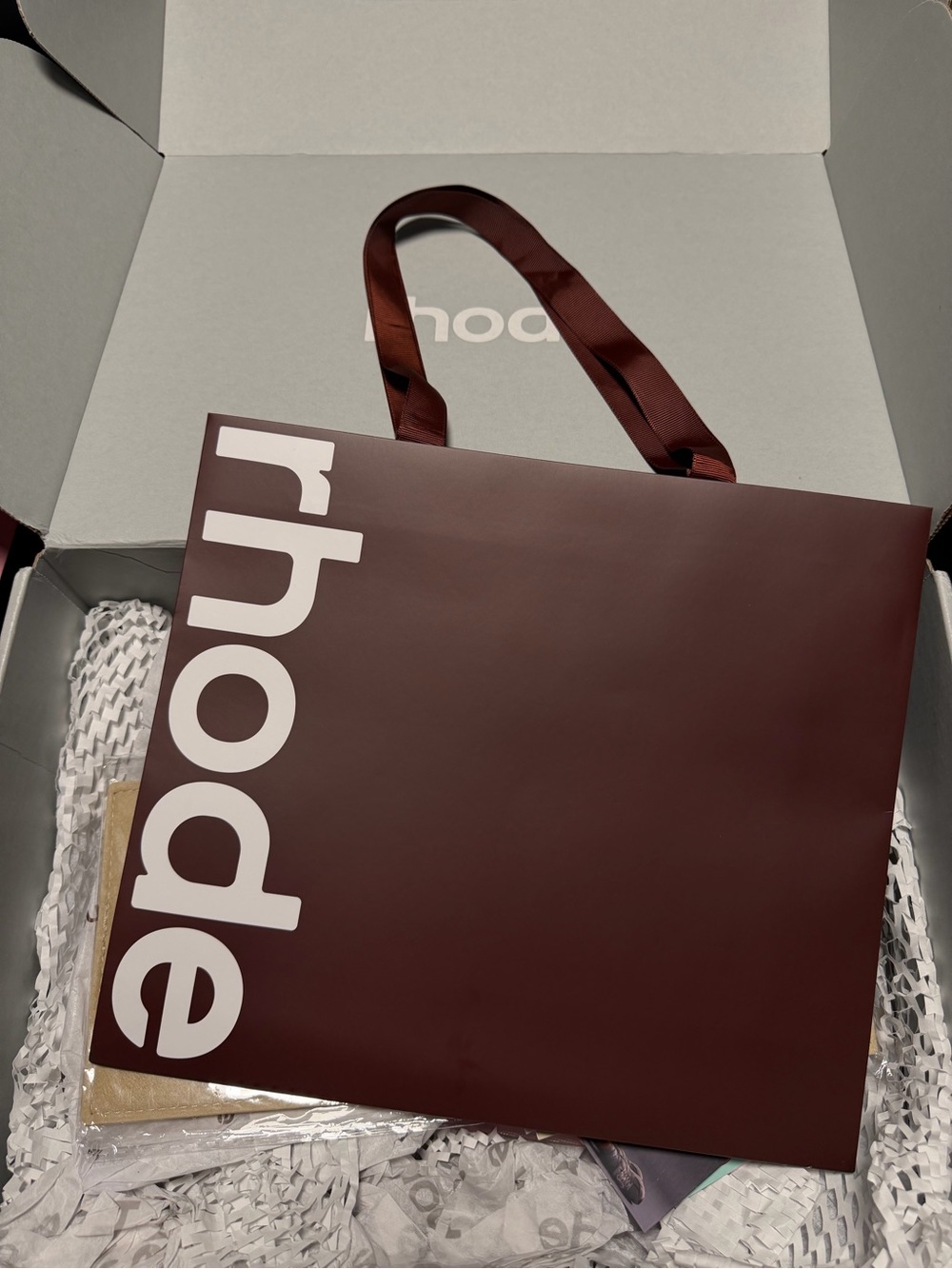 Rhode shopping bag in espresso